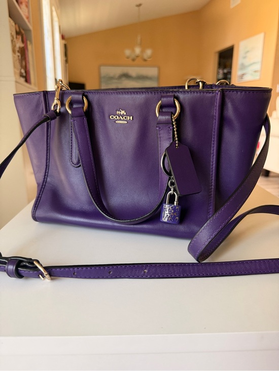 Coach Handbags - Coach Purple Leather Crossbody